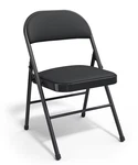 Staples Luxura Faux Leather Folding Chair, Black, 4/PACK (51504) New. Price: $167.99.