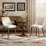 Upholstered Dining Chairs, Modern Fabric Kitchen With New. Price: $552.77.