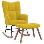 Rocking Chair Accent Side Padded Seat For Living Room Velvet Vidaxl New. Price: $171.99.