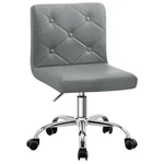 Vecelo Pu Leather Midback Armless Desk Chair Adjustable Height 360 Rolling S... New. Price: $96.54.