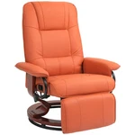 Faux Leather Recliner Chair, Swivel W/ Footrest Armrest For Living Room New. Price: $253.99.