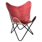 Hs Hilason Genuine Leather Butterfly Chair Folding Lounge Modern Sling Accent New. Price: $449.99.