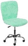 Urban Lifestyle Faux Fur Rolling Task Chair, Mint - Open. Price: $43.35.