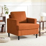 Weture Mid-century Accent Chair,modern Linen Fabric Armchair 1 Pack, Orange New. Price: $211.99.