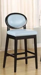 Armen Living Martini 26" Height Barstool Sky Blue And Black Wood Finish New. Price: $140.00.