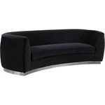Meridian Furniture Julian Black Velvet Sofa New. Price: $1701.98.