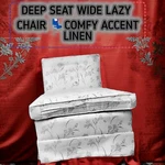 Gdf Studio Manon Flora Print Club Lounge, Attic/deep Seat/no Armrest/+ 2 Pillows Used. Price: $216.00.