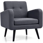Giantex Upholstered Accent Chair Modern Mid Century Linen Fabric Living Room New. Price: $174.15.