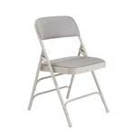 Grey Fabric Padded Seat Stackable Folding Chair (set Of 4) New. Price: $190.09.