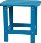 Charlestown Tiered Commercial Poly Resin Adirondack Side Table Blue All-weat New. Price: $119.99.