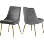 Meridian Furniture Karina Gray Velvet Dining Chair (set Of 2) New. Price: $324.15.