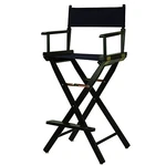 Casual Home 30" Director's Chair Black Frame-with Navy Canvas, Bar Height New. Price: $138.58.
