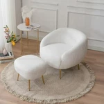Ktaxon Fabric Accent Chair With Ottoman: Modern Comfy & Stylish. New. Price: $250.99.
