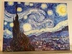 Stary Night Reprint On Canvas 3 X 4 Wood Frame Used. Price: $75.00.