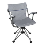 Zenithen Outdoor/indoor Folding Portable 360 Swivel Chair, Blue Grey New. Price: $59.21.
