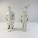 Ethan Allen White Porcelain Statues Set Of 2 Italy Asian Figurines 16 Rn 48864 Used. Price: $299.99.