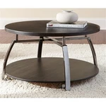 Steve Silver Coham Round Coffee Table In Black Nickel New. Price: $182.99.