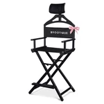 Byootique 28" Height Tall Director Chair Folding Artist Makeup Head Rest Salon New. Price: $159.90.