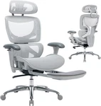 New Colamy Ergonomic Mesh Office Chair, High Back Desk With Footrest, Ad. Price: $282.91.