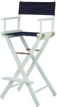 30" Director's Chair White Frame-navy Blue Canvas New. Price: $150.99.