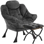 Congermom Lazy Chair 33.5 X 22.8 38.6 Inches, Plush Dark Grey New. Price: $191.03.