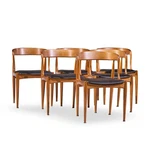 Johannes Andersen For Uldum Belfabrik Danish Teak Dining Chairs - Set Of 6 Used. Price: $4347.00.