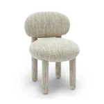 Manu Beige Nubby Performance Fabric Side Chair New. Price: $299.00.