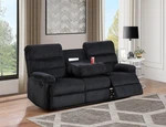 Glory Furniture Lucie G00250A-RS Casual Reclining Sofa Black New. Price: $861.10.
