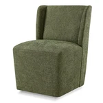 Chita Upholstered Dining Chairs Set Of 1 W/casters, Wingback Modern Side Armless New. Price: $199.99.
