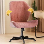 Zzwhom Cross Legged Office Chair With Wheels Armless - Orange Red New. Price: $134.95.