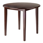 Winsome Clayton Round Double Drop Leaf Dining 35.98X35.98X29.13, Walnut New. Price: $262.99.