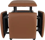 5-IN-1 Stackable Ottoman Cube Chair With Wheels For Living Room & Dining New. Price: $266.99.