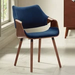 Westin Blue Fabric And Beech Wood Dining Chair New. Price: $199.99.