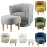 Swivel Armchair Single Sofa W/ottoman Modern Fabric Living Room Leisure Us New. Price: $152.99.