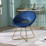 Roundhill Furniture Slatina Silky Velvet Upholstered Accent Chair With Gold T... New. Price: $131.23.