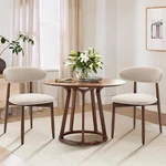 Wooden Dining Chairs, Modern Fabric Upholstered Kitchen Side New. Price: $435.33.
