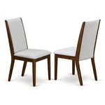 East West Furniture Lancy 39" Fabric Dining Chairs Walnut/gray (set Of 2) New. Price: $208.15.