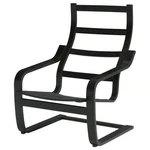 Ikea Poang Armchair Frame Only, Black-brown 200.698.52 New. Price: $95.99.