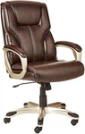 Amazon Basics Executive High Back Office Chair Brown Gold Adjustable New. Price: $285.99.