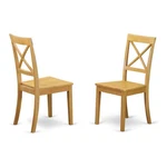 East West Furniture Boston 11" Wood Dining Chairs Oak (set Of 2) New. Price: $164.24.