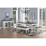 Steve Silver Joanna Two-tone Ivory And Dark Oak Side Chair New. Price: $191.98.