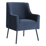 Homepop 20.9" Seat Height Modern Velvet Accent Chair In Navy Blue New. Price: $285.99.