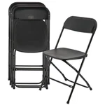Elama 4 Piece Plastic Folding Chair Black New. Price: $130.04.