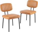 2 Pcs Upholstered Dining Chairs Leather Mid Century Modern Home Kitchen New. Price: $69.46.