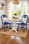 Vintage Liberty Blue Keyhole Windsor Back Dining Chairs (set Of 4) Used. Price: $599.00.
