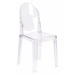 Contemporary Ghost Chair, Transparent Crystal Seat, 15.75 20-1/4" 35 Flash New. Price: $124.77.