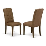 East West Furniture Elsa 41" Fabric Dining Chairs Jacobean/brown (set Of 2) New. Price: $222.04.