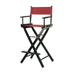 Casual Home 30 Directors Chair Black Frame-with Burgundy Canvas Bar Height New. Price: $126.90.