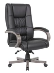 Boss High Back Executive Wood Finished Chair, Grey Model # B8991-GY New. Price: $308.73.