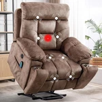 Ebello Large Power Lift Recliner Chair W/ Massage & Heat For Elderly Big Tall New. Price: $340.19.